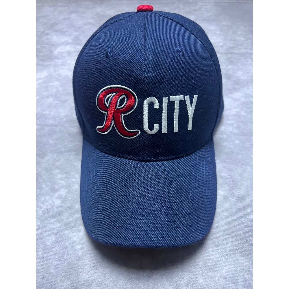 Tacoma Rainiers Baseball Cap Unisex OSFM Navy Blue R City Embroidered Hat